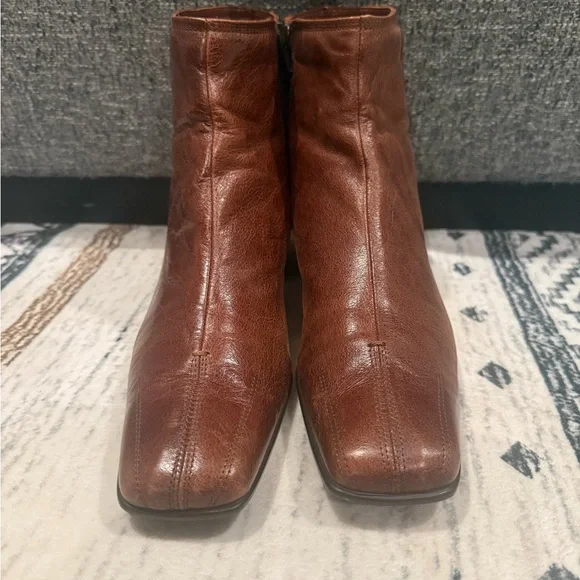 Brown Leather Ankle Boots-Sesto Meucci - Picture 3 of 9